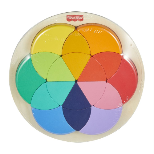 FP - WOOD - WOODEN COLOR WHEEL PUZZLE (Case of 9)