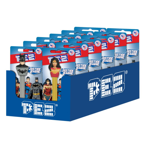 PEZ - DC - JUSTICE LEAGUE  (PDQ) ASST (Case of 12)
