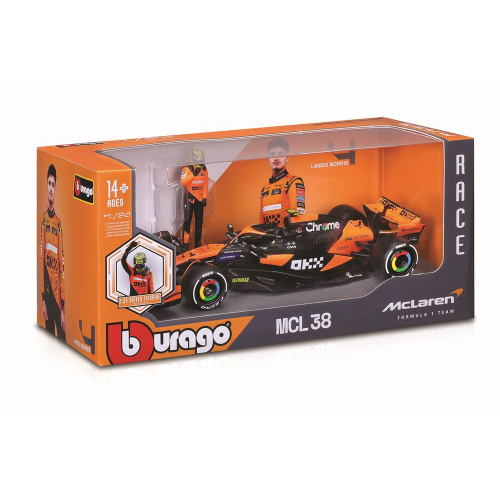 1:24 FORMULA RACING WITH DRIVER MCLAREN (Case of 6)
