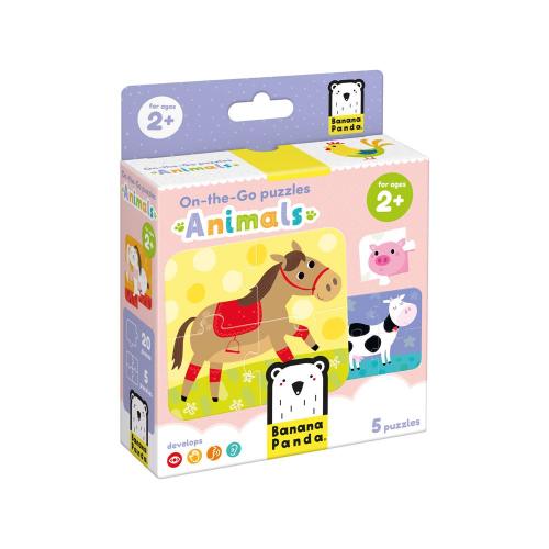 ON-THE-GO - 20pc PUZZLE - ANIMALS (2+) (Case of 24)
