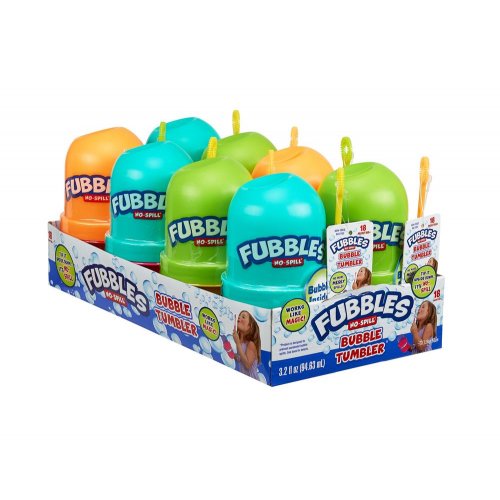 FUBBLES - NO SPILL BUBBLE TUMBLER - PDQ ASST (Case of 8)