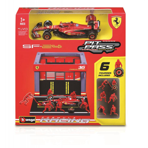 1:43 FORMULA RACING FERRARI PIT PASS (Case of 6)