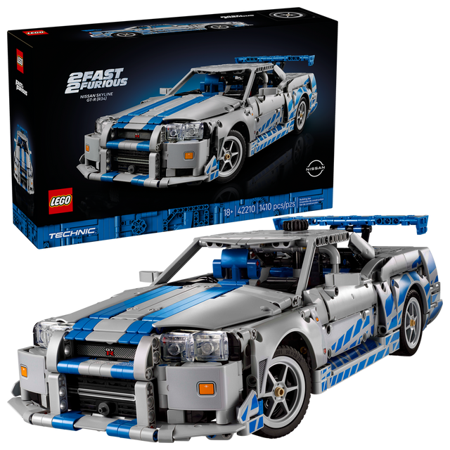 42210 2 Fast 2 Furious Nissan Skyline GT-R (R34) Car (Case of 2)