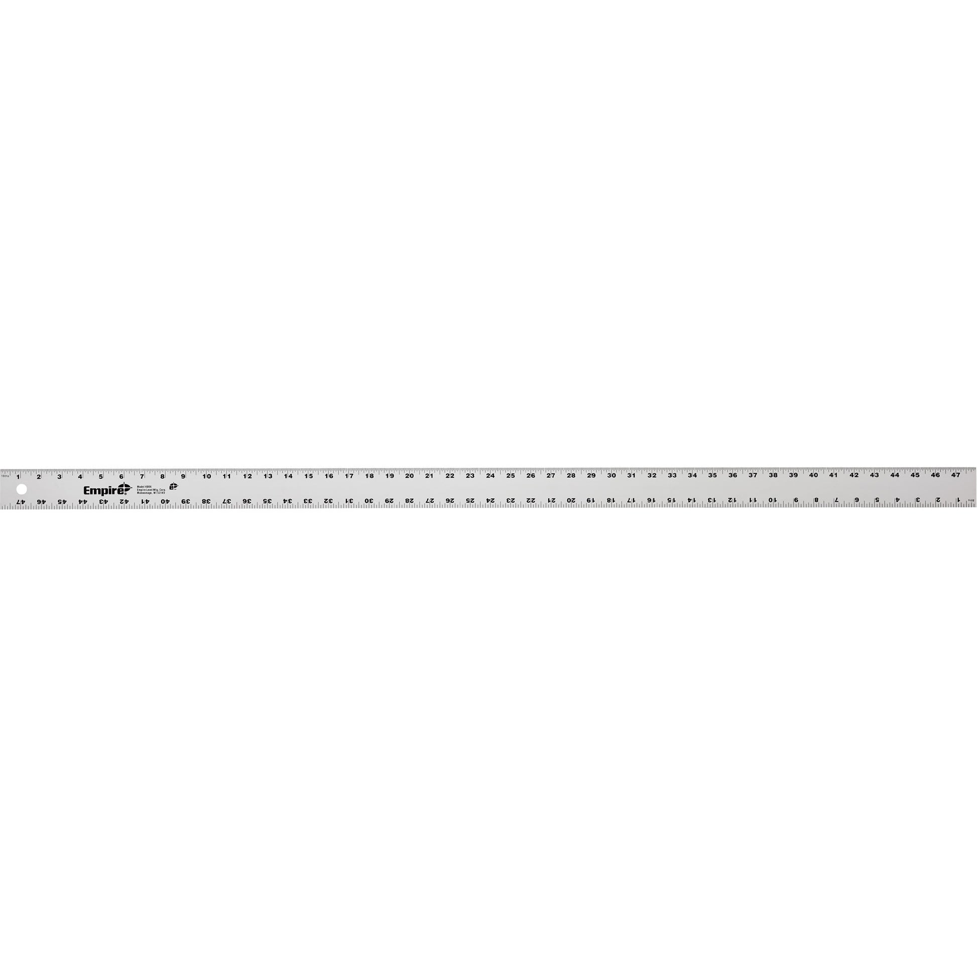 Heavy-Duty Straight Edge, 48" L, Aluminum, 1" Graduations