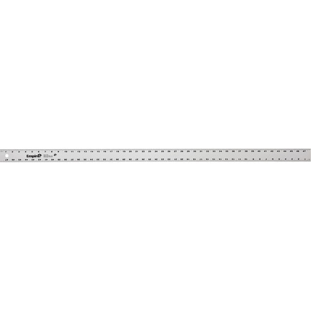 Heavy-Duty Straight Edge, 48" L, Aluminum, 1" Graduations