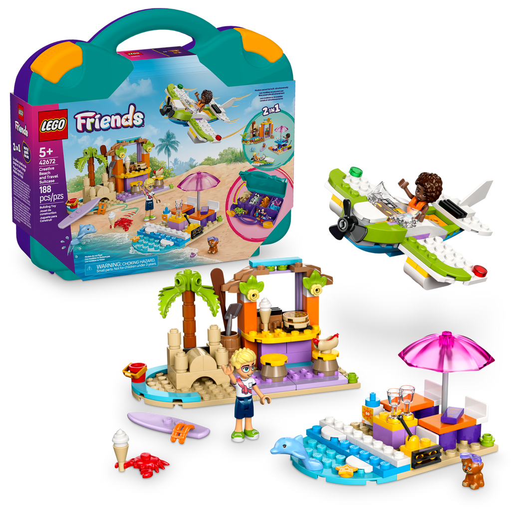 42672 Creative Beach and Travel Suitcase (Case of 4)