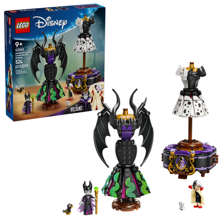 43262 Maleficent's and Cruella De Vil's Dresses (Case of 4)