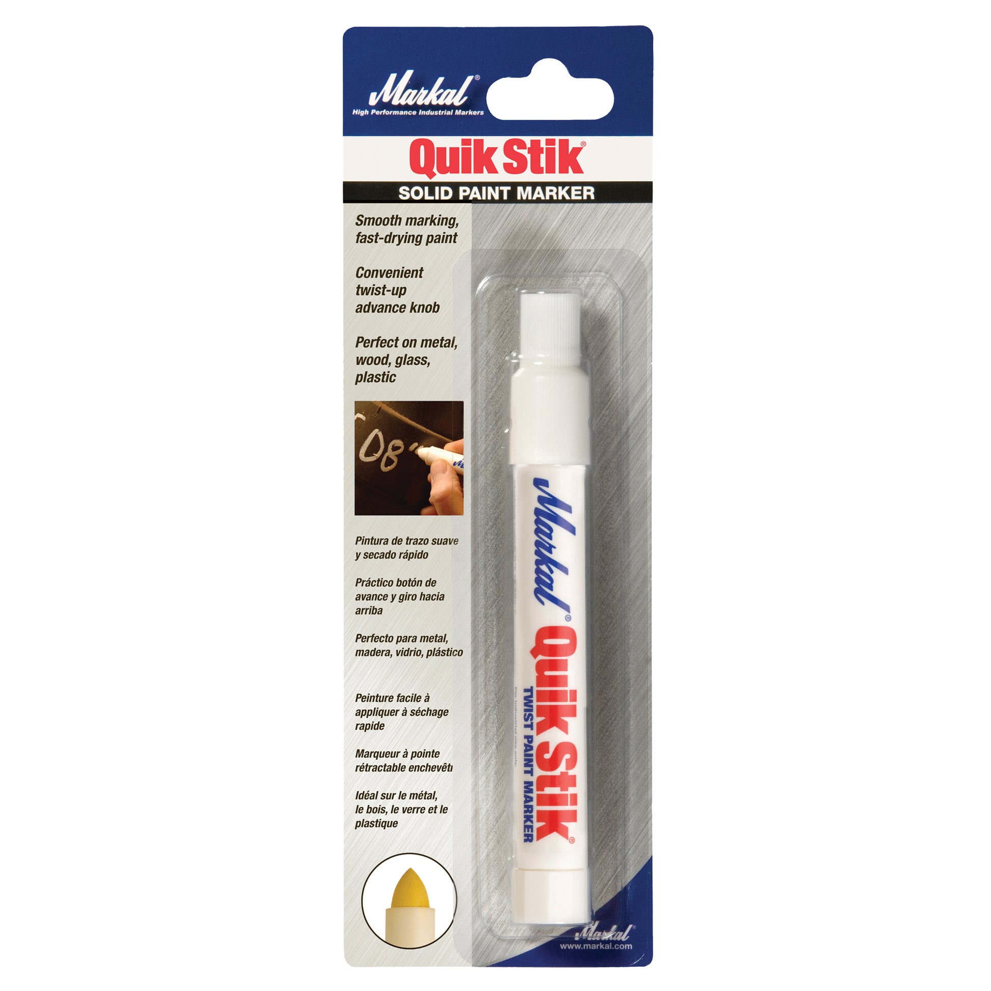 Quik Stik® Paint Marker, Solid Stick, White