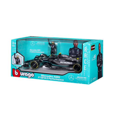 1:24 FORMULA RACING WITH DRIVER MERCEDES HAMILTON (Case of 6)