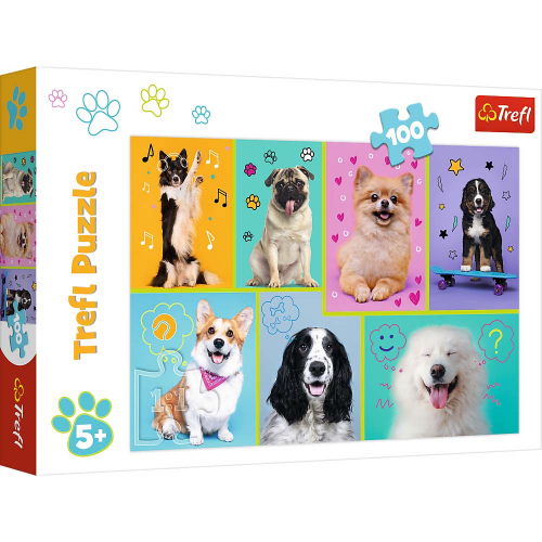 PUZZLE - IN THE WORLD OF DOGS - 100pcs (Case of 12)