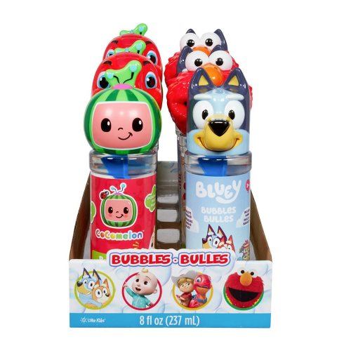 LICENSED - CHARACTER BUBBLES 8OZ - PDQ ASST (Case of 10)