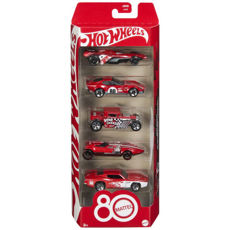 HOT WHEELS - MATTEL 80th - 5pk (Case of 12)
