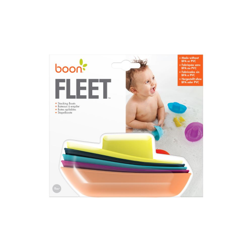 BOON - FLEET STACKING BOATS BATH TOY (Case of 24)