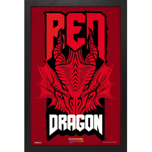 DUNGEONS and DRAGONS - RED DRAGON HEAD - 11" x 17" GEL PRINT (Case of 6)