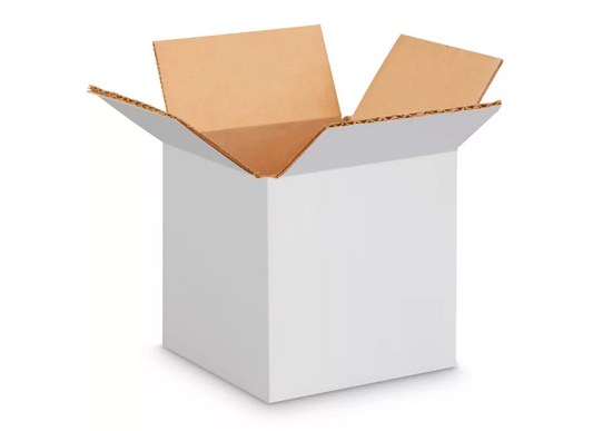 4" x 4" x 4" - 32C - White - [25 per Bundle] - [2500 per Bale] Stratosphere Distribution