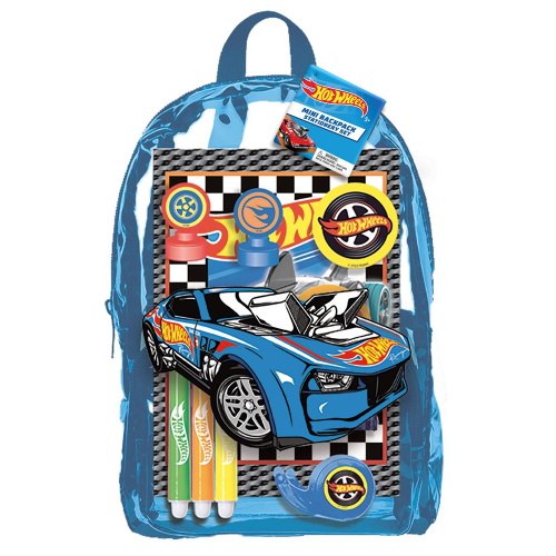 HOT WHEELS - MINI BACK PACK STATIONARY SET (Case of 6)