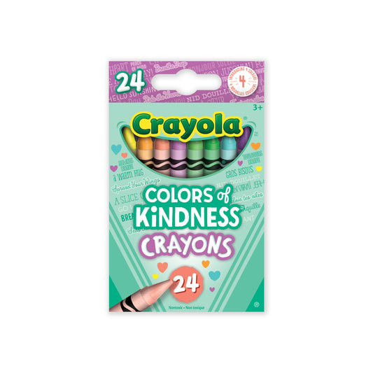 Crayola Colors of Kindness Crayons, 24 Count (Case of 12)