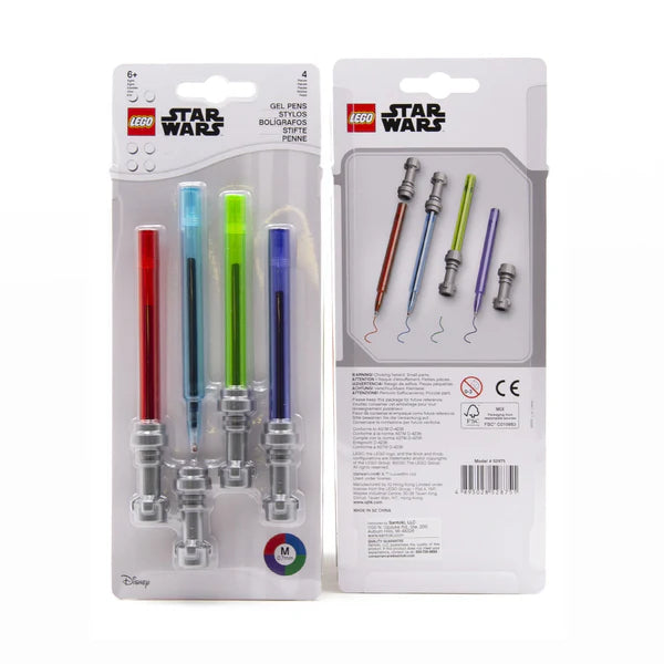 52875 Star Wars Lightsaber Gel Pen 4 pk (Case of 12)