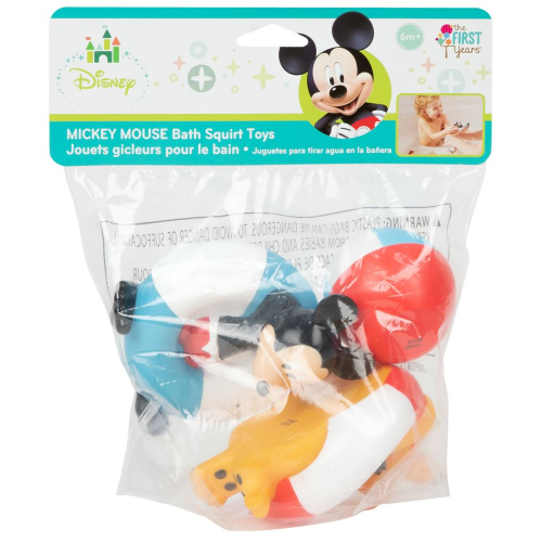 FIRST YEARS - DISNEY - 3pk MICKEY MOUSE BATH SQUIRTERS (Case of 6)