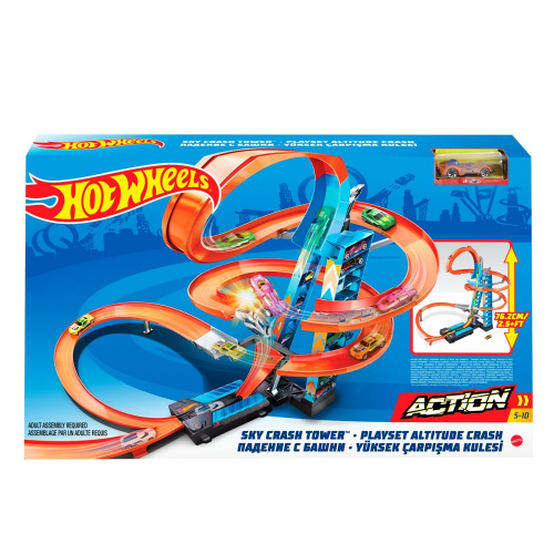 HOT WHEELS - ACTION SKY CRASH TOWER (Case of 2)