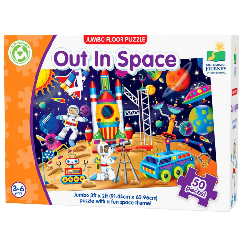 JUMBO FLOOR PUZZLES - OUT IN SPACE (Case of 10)