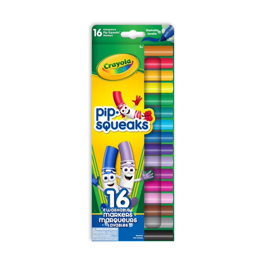 Crayola Pip-Squeaks Broad Line Washable Markers, 16 Count (Case of 12)
