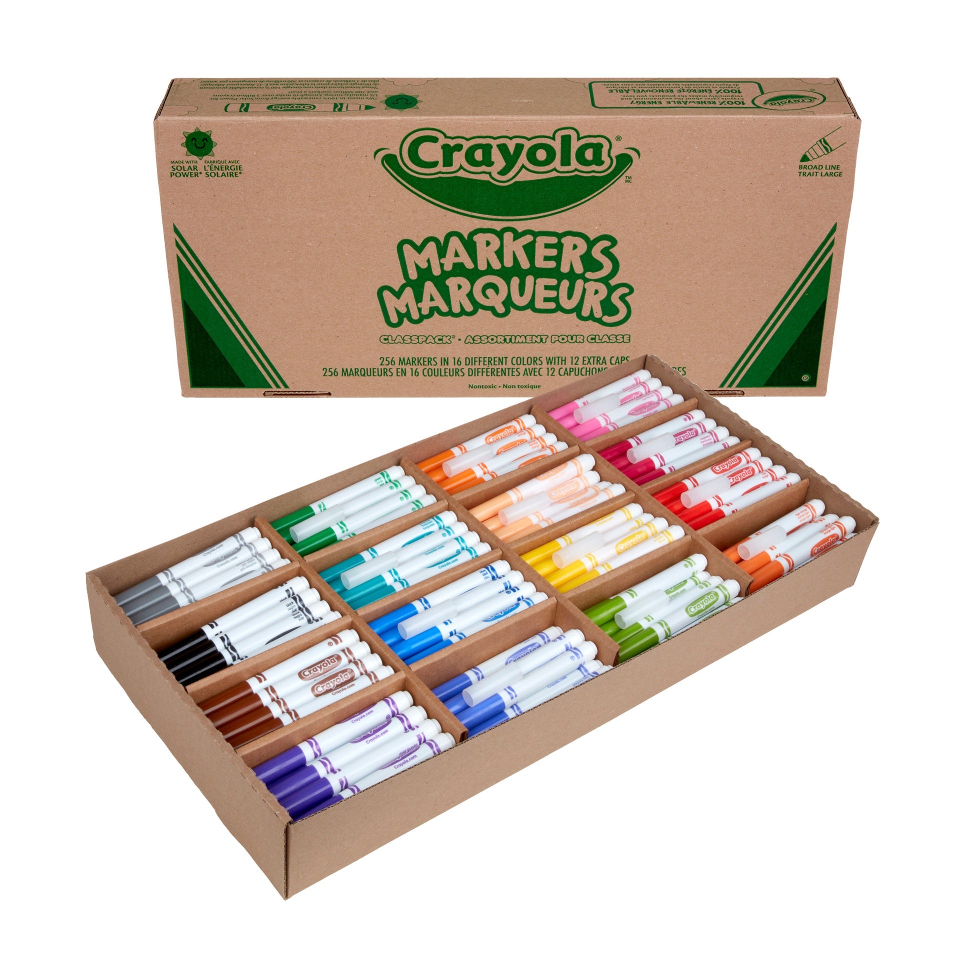 Crayola Broad Line Markers Classpack, 256 Count (Case of 1)
