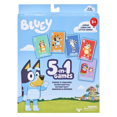 BLUEY - 5in1 CARD GAME SET (Case of 4)