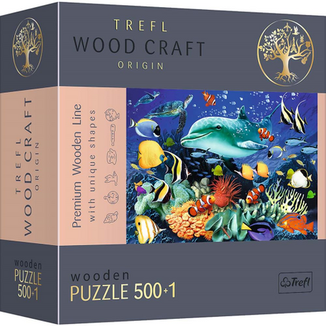 PUZZLE  - WOODCRAFT - SEA LIFE - 500+1pcs (Case of 6)