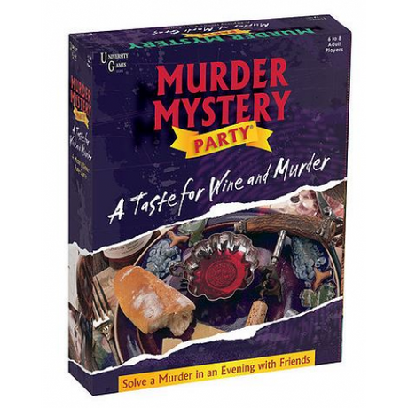 MURDER MYSTERY - A TASTE for WINE and MURDER (Case of 4)