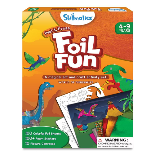 FOIL FUN - WORLD OF DINOSAURS - ENGLISH (Case of 6)