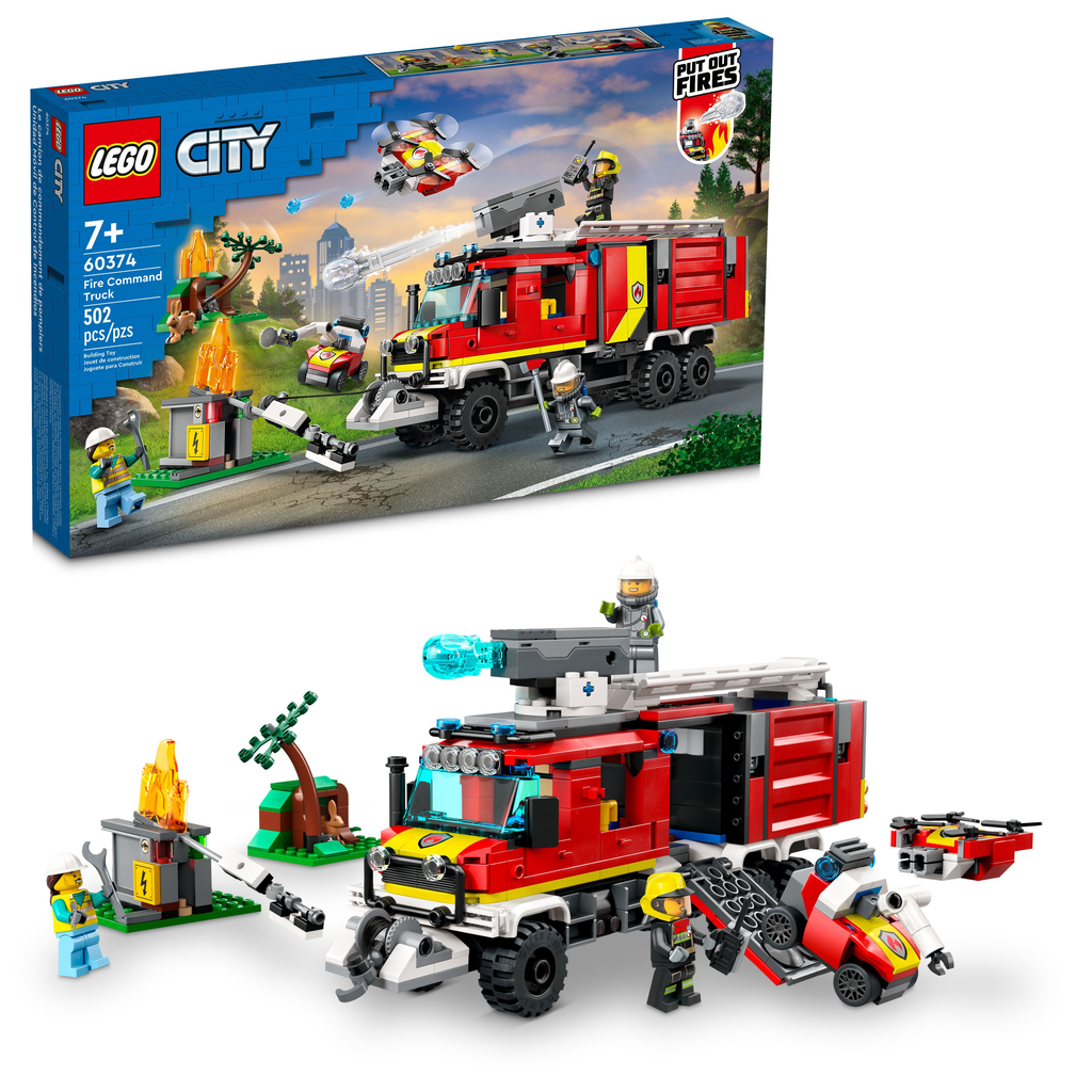 60374 Fire Command Truck (Case of 3)