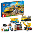 60391 Construction Trucks and Wrecking Ball Crane (Case of 3)