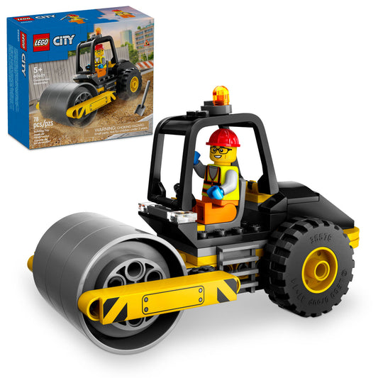 60401 Construction Steamroller (Case of 3)