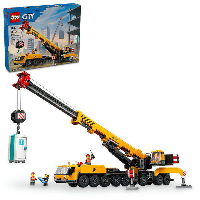 60409 Yellow Mobile Construction Crane (Case of 2)