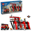 60414 Fire Station with Fire Truck (Case of 2)