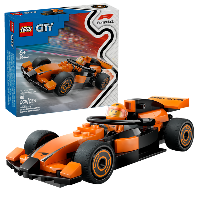 60442 F1® Driver with McLaren Race Car (Case of 5)