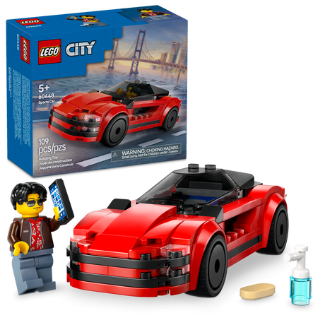 60448 Red Sports Car (Case of 4)