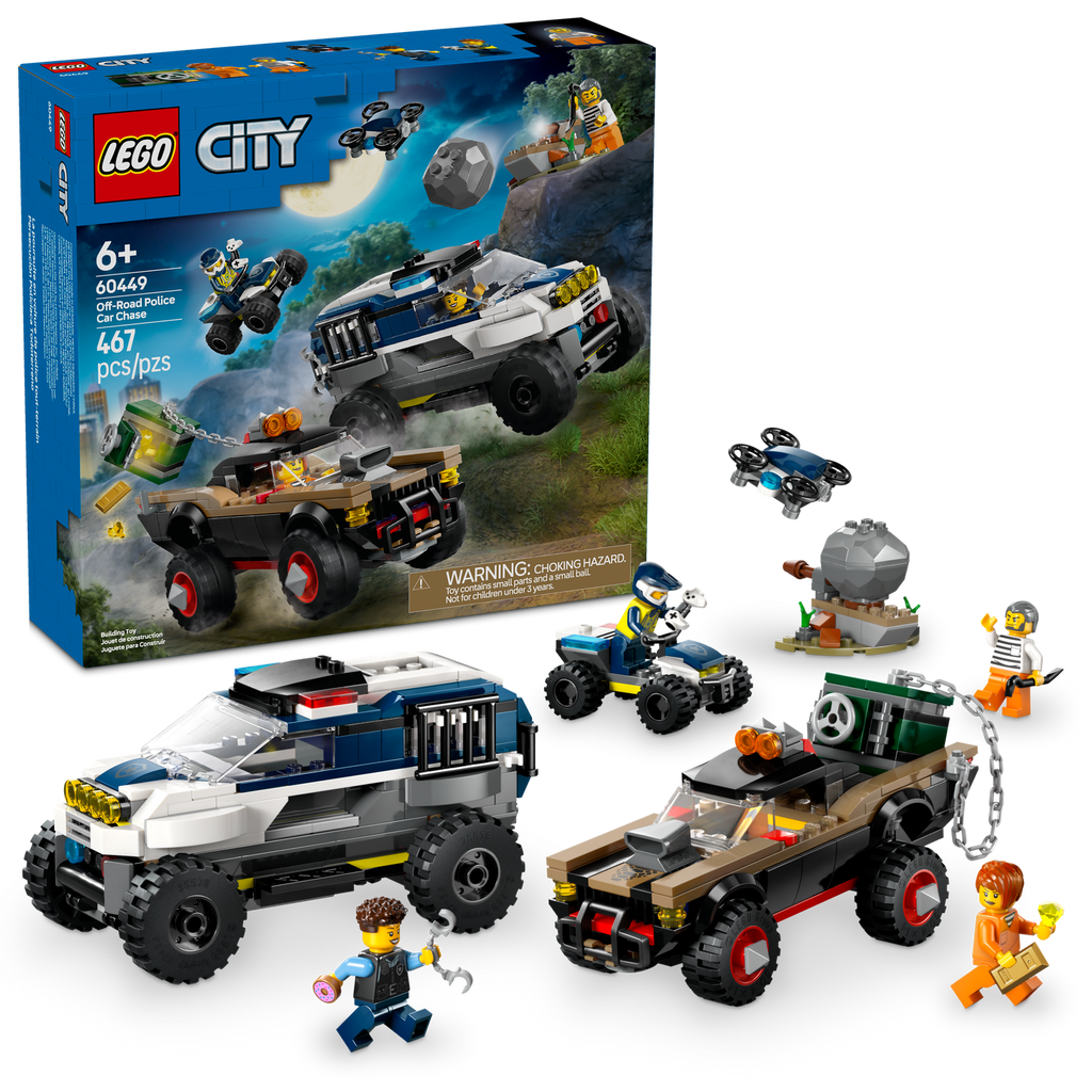 60449 LEGO® City Off-Road Police Car Chase (Case of 3)