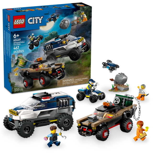 60449 LEGO® City Off-Road Police Car Chase (Case of 3)