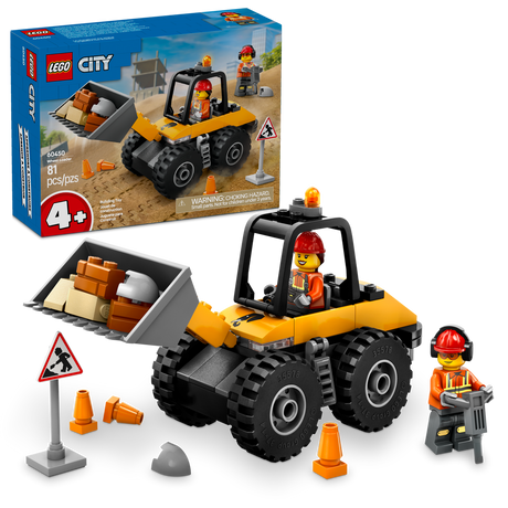 60450 Yellow Construction Wheel Loader (Case of 4)