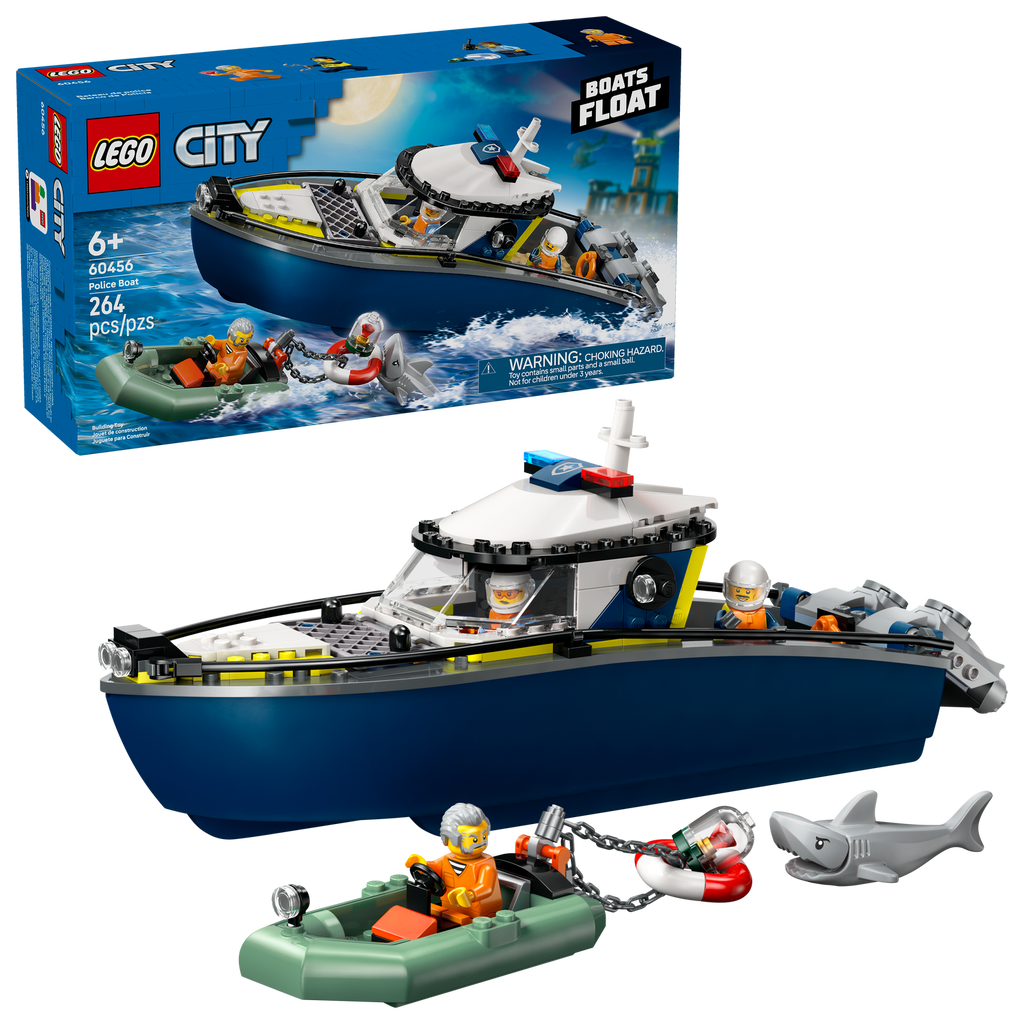 60456 Police Boat Chase (Case of 2)