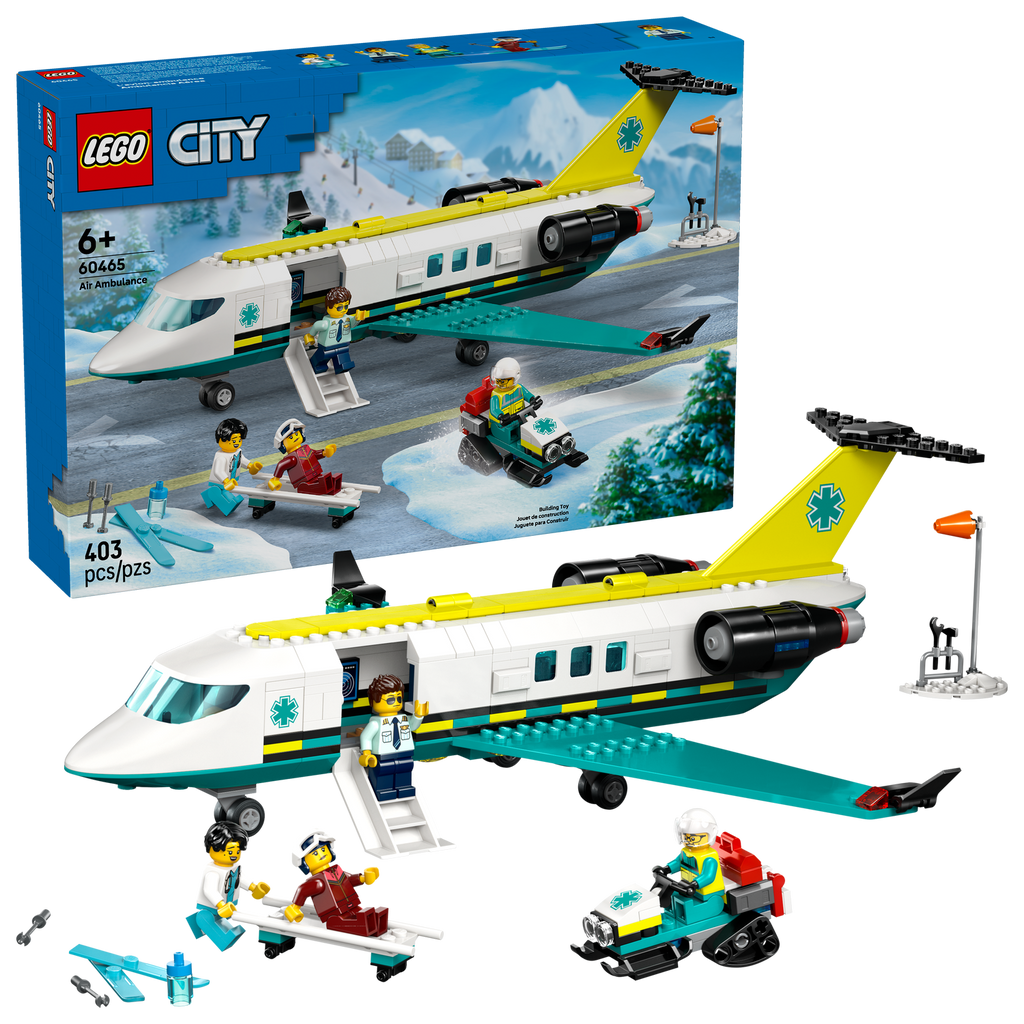 60465 Emergency Air Ambulance Airplane (Case of 3)