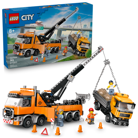 60467 Heavy-Duty Recovery Tow Truck with Crane (Case of 3)
