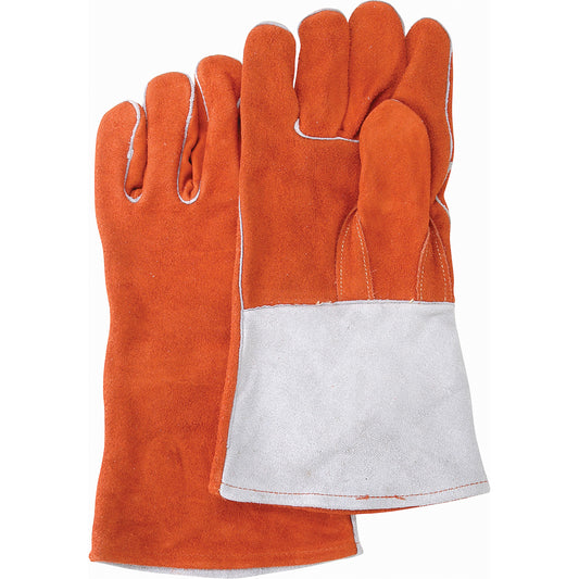 Weld-Mate Premium Comfoflex™ Welding Gloves, Split Cowhide, Size Large