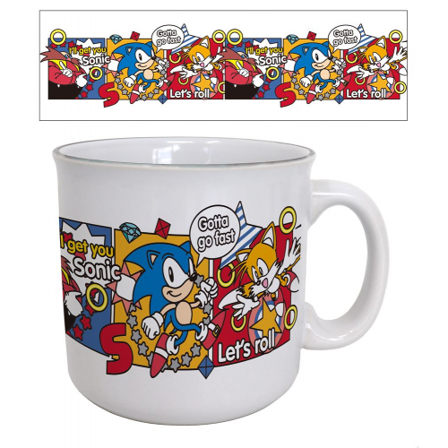 SONIC - 3 PANEL - EGGMAN, SONIC - 20oz CERAMIC  MUG (Case of 12)