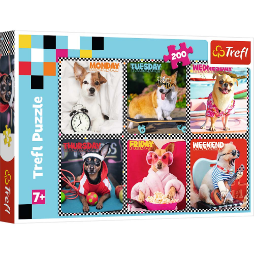 PUZZLE - HAPPY DOGS - 200pcs (Case of 12)