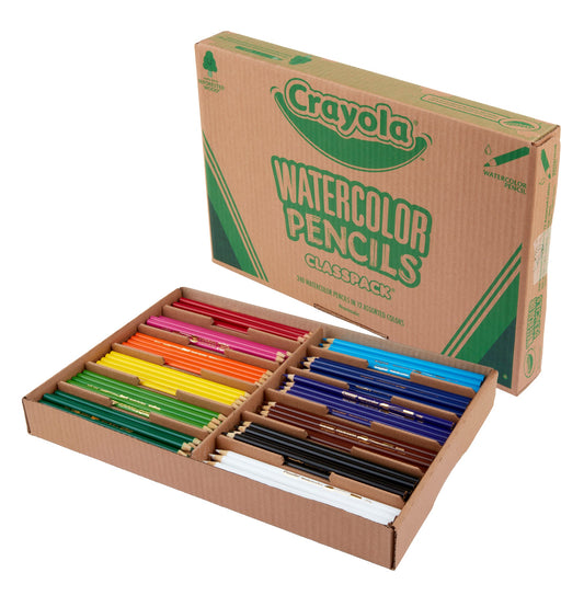Crayola Watercolour Pencils Classpack, 240 Count (Case of 4)
