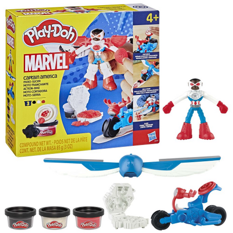 PLAY-DOH - MARVEL - CAPTAIN AMERICA MOTO-SLICER (Case of 4)