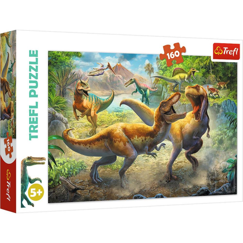 PUZZLE - FIGHTING TYRANNOSAURS - 160pc (Case of 12)
